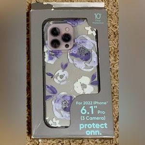 Blue Flower Phone Case for iPhone 6.1” Pro New!